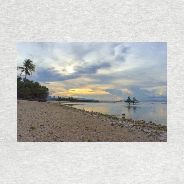 Siquijor Sunset with Returning Boatmen by likbatonboot